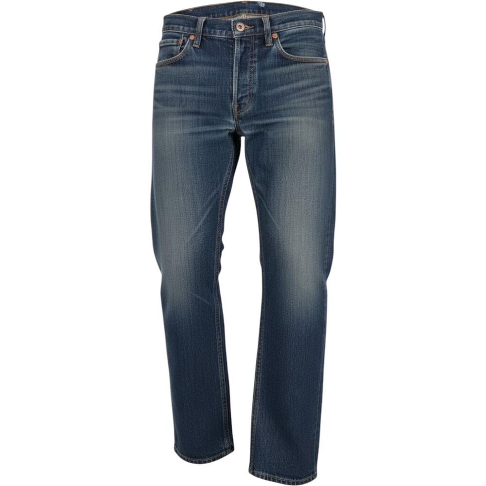 Levi's 569 Loose Straight Jeans Mens 34x32 Dark Wash Blue Denim Pants